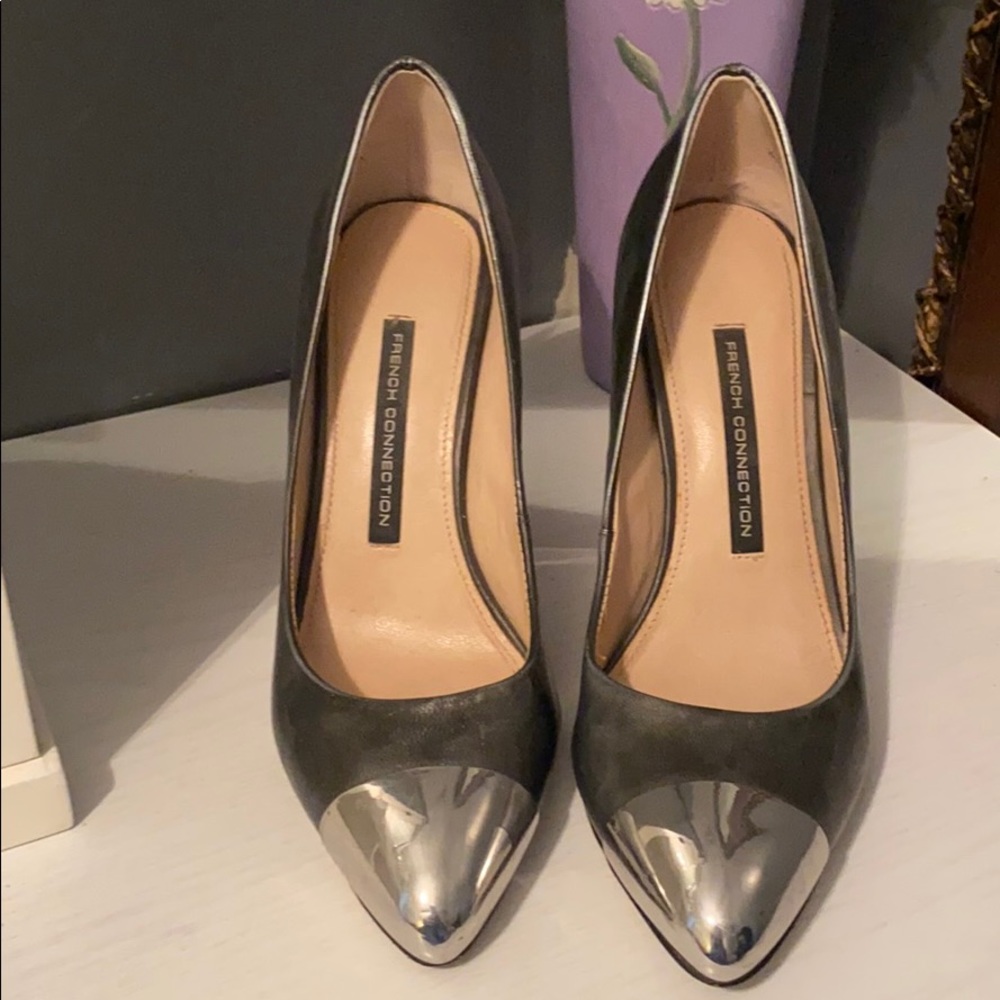 Gray/Silver Pumps - image 1